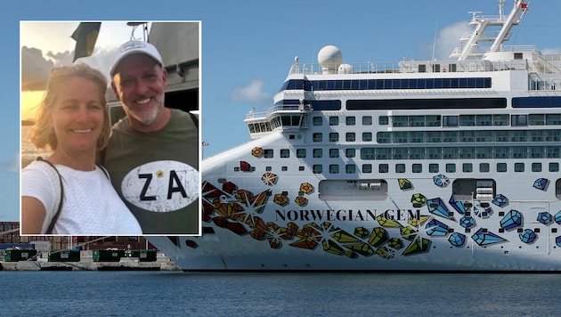 Norwegian Cruise Line is committed to punctuality - as vacationers Jill and Jay Campbell experienced first-hand. (Bild: 2021 Getty Images (Archivbild), Jill und Jay Campbell)