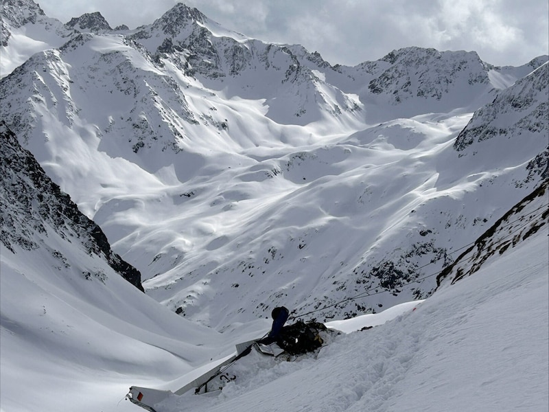 Die Unglücksstelle in 2800 Metern Seehöhe. (Bild: zoom.tirol)