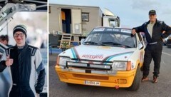 Kurt Jabornig (re.) mit seinem Peugeot 205 ist der älteste Fahrer im Lavanttal. Thomas Traußnig (li.) der jüngste Kärntner. (Bild: zVg (2))