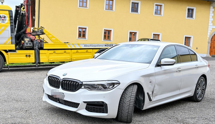 A BMW impounded on the highway