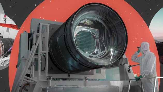 The camera's largest lens has a diameter of 1.60 meters. (Bild: slac.stanford.edu)