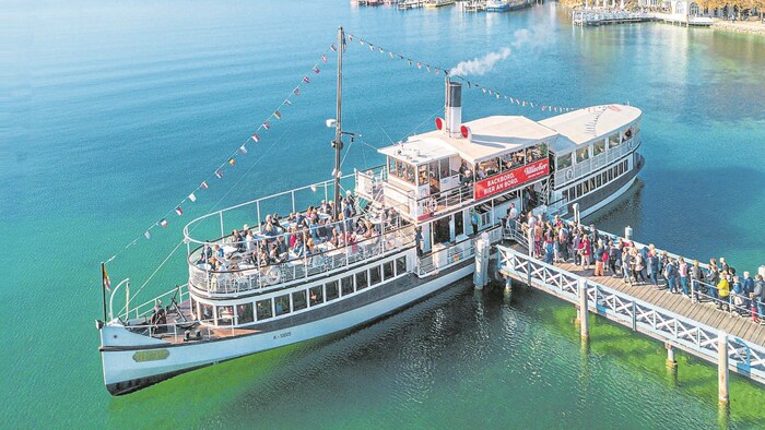 Die „Thalia“, Flaggschiff derWörthersee- Flotte, ist sogar noch älter. Sie zählt 115 Lenze.