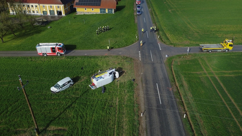 Die Unfallstelle in Heiligenberg. (Bild: laumat/Matthias Lauber)