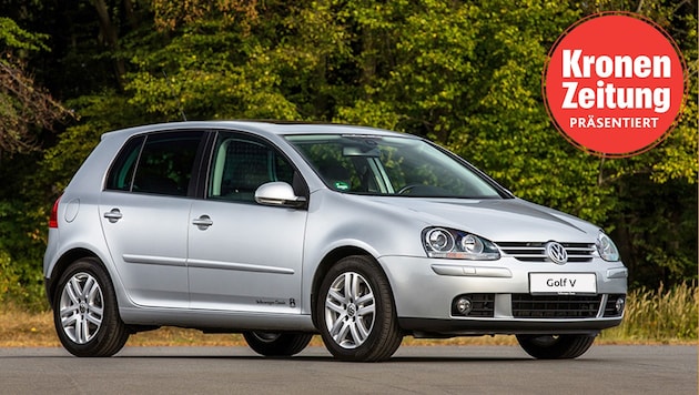The new VW Golf V appeared even sportier and also offered noticeably more space and comfort. (Bild: Krone KREATIV,)