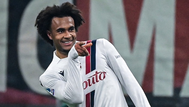 Joshua Zirkzee wechselt zu Manchester United. (Bild: APA/AFP/Piero CRUCIATTI)