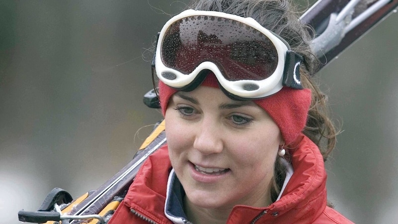 2004 wurde Kate – hier im Jahr darauf – zum ersten Mal beim Skifahren in Klosters als Freundin von Prinz William fotografiert. (Bild: www.VIENNAREPORT.at / SIPA)