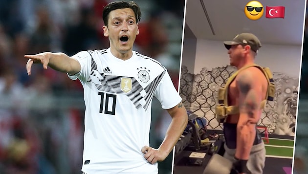 At first glance, Mesut Özil is hardly recognizable. (Bild: GEPA, instagram.com/m10_official)