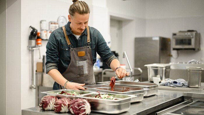 The refurbishment has created a professional environment for the kitchen team.