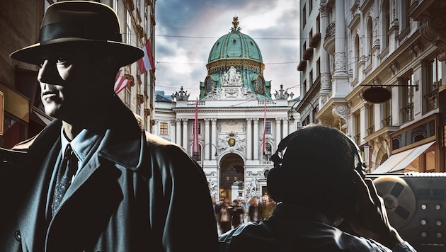 Wien gilt seit jeher als Hauptstadt der Spione. (Bild: stock.adobe.com, Krone KREATIV)