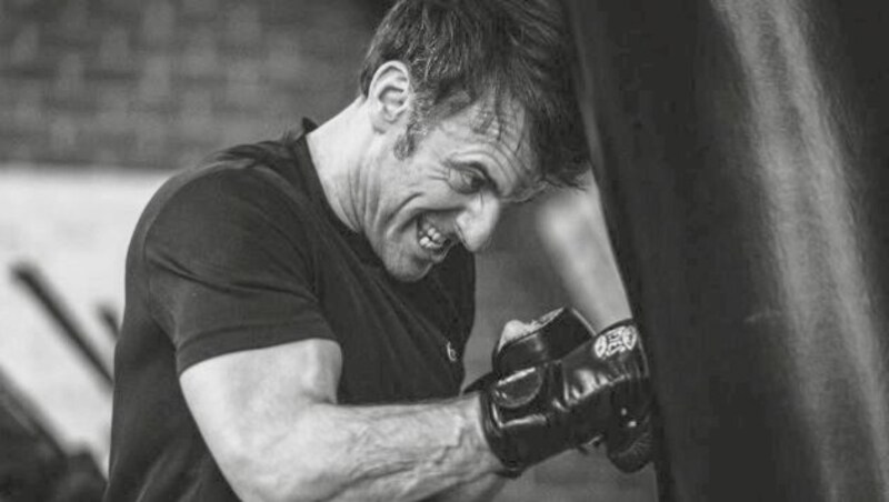 Macron at boxing training (Bild: Presidénce de la Republique)