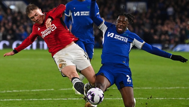 4:3 nach 2:0 und 2:3! Chelsea gewinnt gegen ManUtd (Bild: AFP)