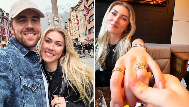 Shiffrin und Kilde – das Ski-Traumpaar ist verlobt. Nun plauderte Kilde einige Details zum Heiratsantrag aus. (Bild: instagram.com/mikaelashiffrin)