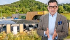 Rewe-Boss Marcel Haraszti: „Wir haben 840 Produkte, die preislich auf Diskont-Niveau sind. Man muss nicht mehr zum Diskonter fahren!“ (Bild: Martin Jöchl, Roman Königshofer , Krone KREATIV)