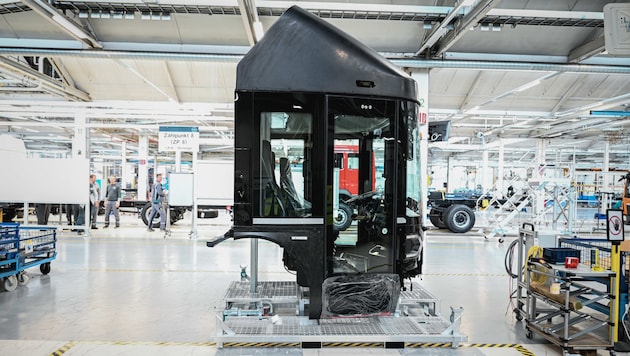 Die Produktion der E-Lkw für Volta in Steyr wird erst aufgenommen, wenn weitere Investoren an Bord sind. (Bild: Markus Wenzel)