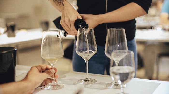 Es wird blind verkostet.