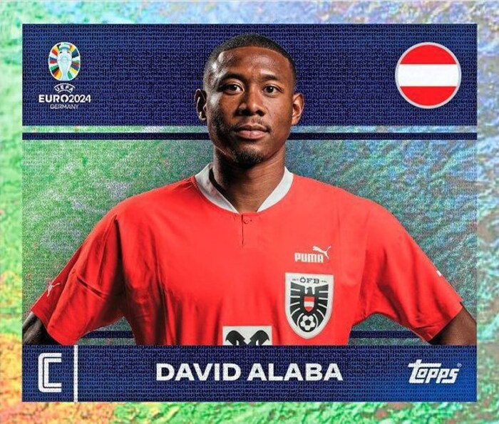David Alaba im neuen EM-Sammelalbum