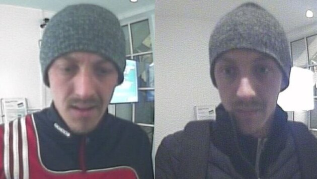 This man is wanted by the police.