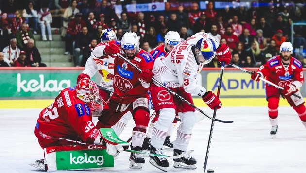 Both defensive lines stood firm in the first 60 minutes. (Bild: GEPA pictures)