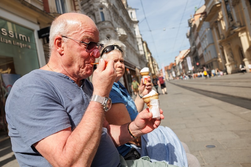 Momentan lädt der April zum Eis essen ein – aber das wird nicht lange anhalten. (Bild: Erwin Scheriau / KRONE)