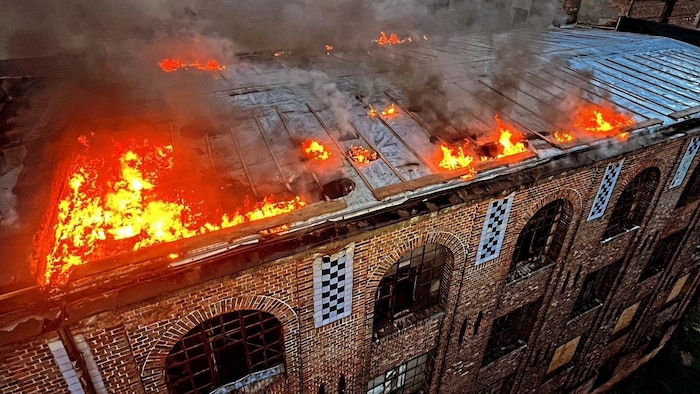 A total of six fire departments were involved in the fire.