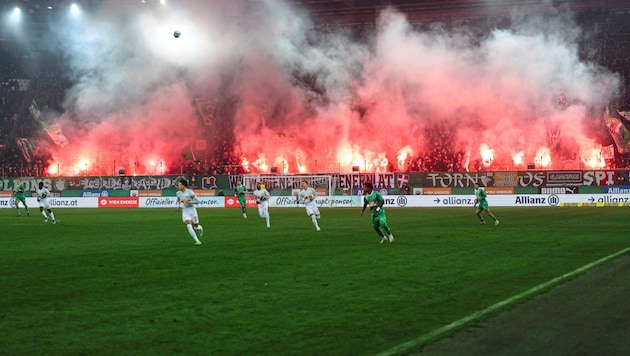 Open fire! Rapid are winless against Salzburg in 21 games. (Bild: GEPA pictures)