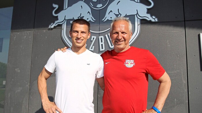 Leo once together with his son Stefan at Red Bull.