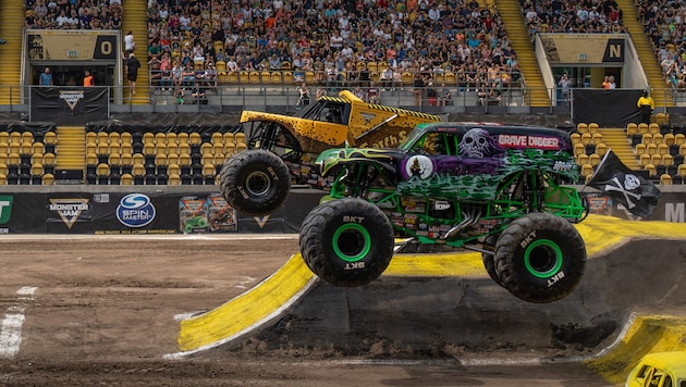 There were too many toxic fumes at the "Monster Jam" in Hamburg. (Bild: Monster Jam/Marcus Hartelt)
