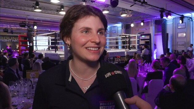 Elisabeth Aigner in an interview with krone.at (Bild: Krone.tv)
