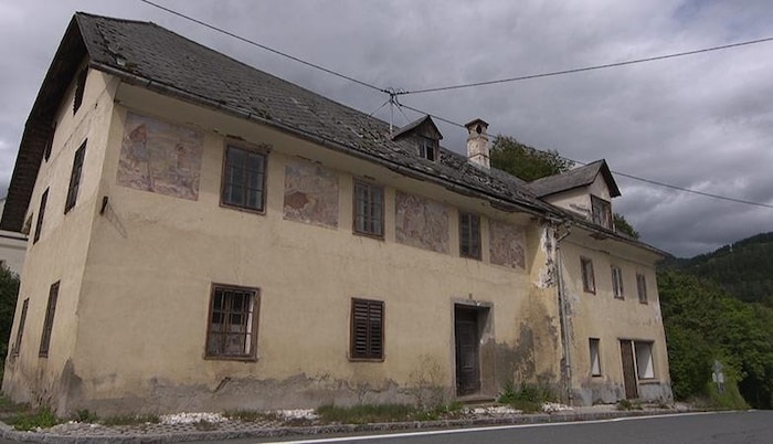 Brunnwirt-Haus: Das ehemalige Bürgerhaus im Zentrum von Grades im Metnitztal schmücken Fresken ...