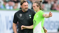 VfL-Trainer Ralph Hasenhüttl (li.) mit ÖFB-Legionär Patrick Wimmer (Bild: GEPA pictures)