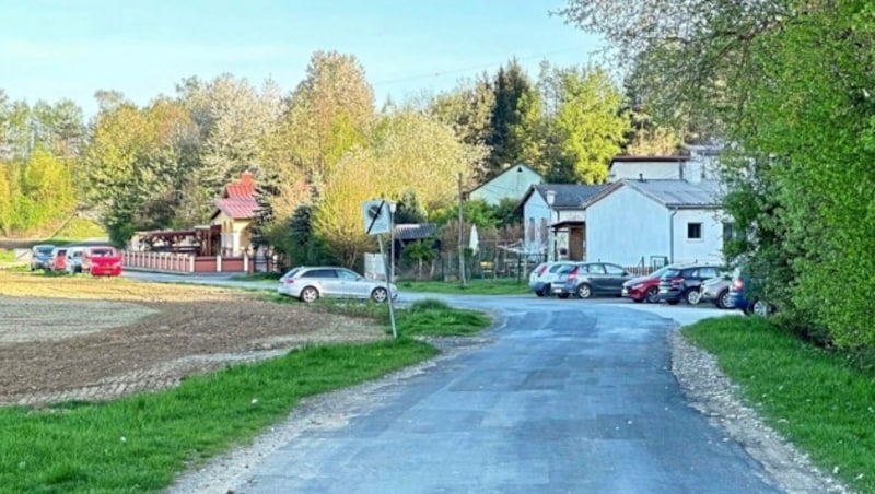 Der Beschuldigte (45) und sein Begleiter verschwanden hinter der Siedlung in Richtung Roma-Denkmal. (Bild: Christian Schulter)