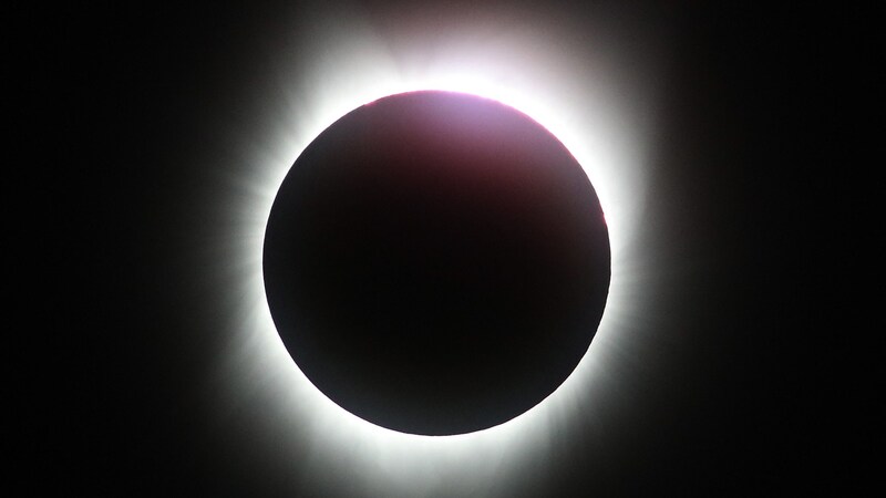 Eine nahezu totale Sonnenfinsternis war 2017 in Wyoming (USA) zu sehen. (Bild: AFP/Getty Images North Amrerica/Justin Sullivan)