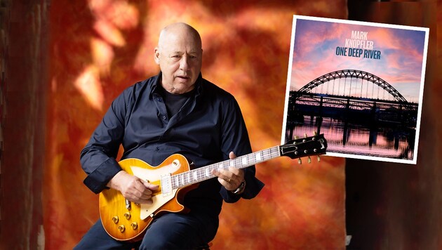 Der ältere Mann und sein Fluss: Mark Knopflers zehntes Studioalbum „One Deep River“ ist eine Huldigung an seine alte Heimat Newcastle und eine Ode an die Entschleunigung. (Bild: EMI, Murdo MacLeod, Krone KREATIV)