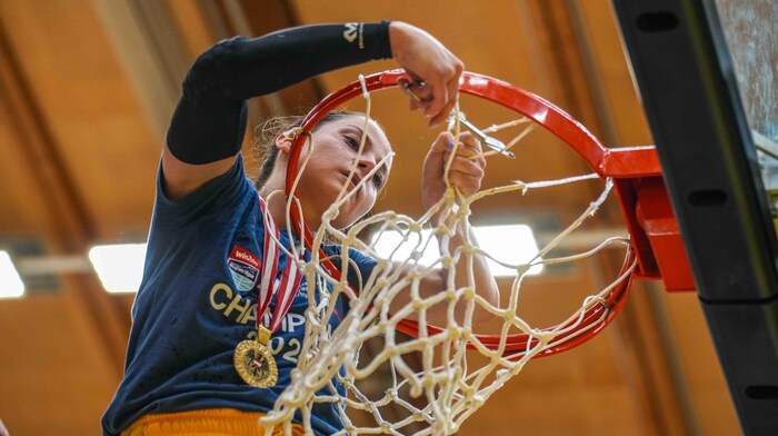 Anna Kolyandrova schnappte sich nach dem Meistertitel das Netz