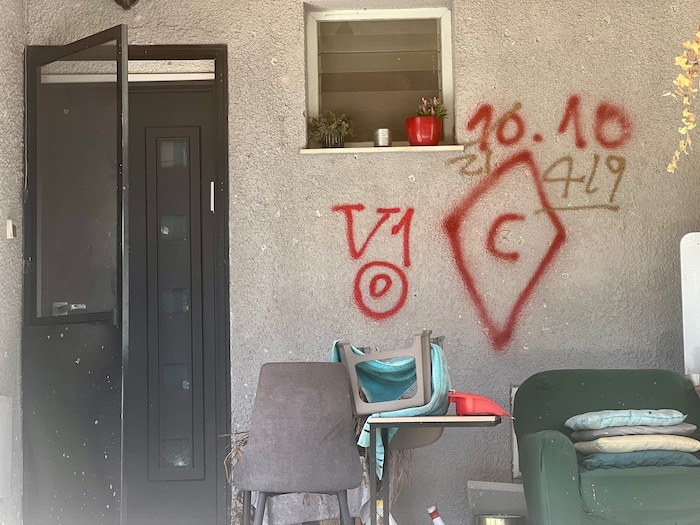 During the recapture of the attacked kibbutzes on October 7, forces left signs on the walls. ...
