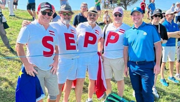 Auch in Augusta wird Sepp Straka wie hier beim Ryder Cup in Rom von österreichischen Fans begleitet werden. (Bild: Zur Verfügung gestellt)