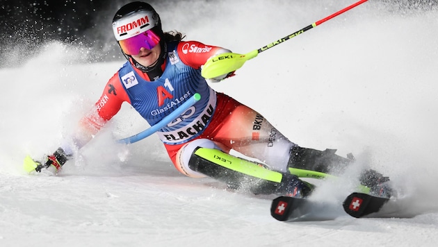 Nicole Good beim Flachau-Slalom im Jänner (Bild: GEPA pictures)