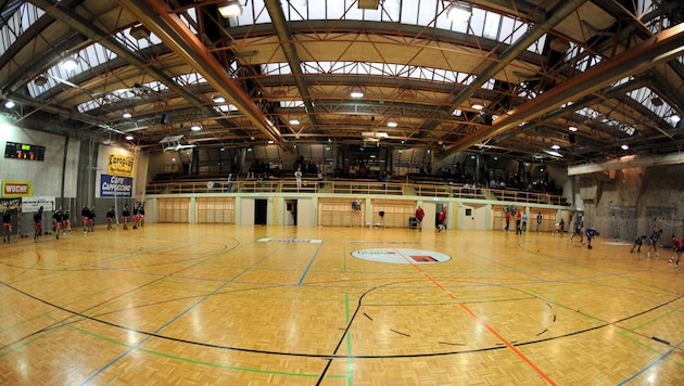 In Leoben, 60 children sometimes have to train on the third court at the same time. (Bild: GEPA pictures)