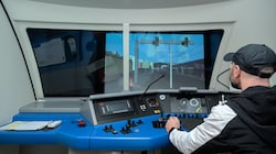 Eine virtuelle Fahrt im Lok-Simulator. (Bild: Molnar Attila)