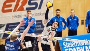 Star-Angreifer Luan Weber will mit den Hypo-Volleyballern den Meistertitel holen. (Bild: GEPA pictures/Wolfgang Grebien)