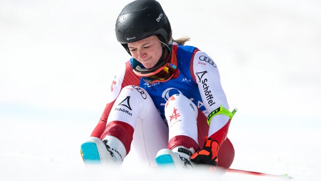 Ariane Rädler war bei der Abfahrt im Rahmen der Staatsmeisterschaften auf der Reiteralm zu Sturz gekommen. (Bild: GEPA pictures)