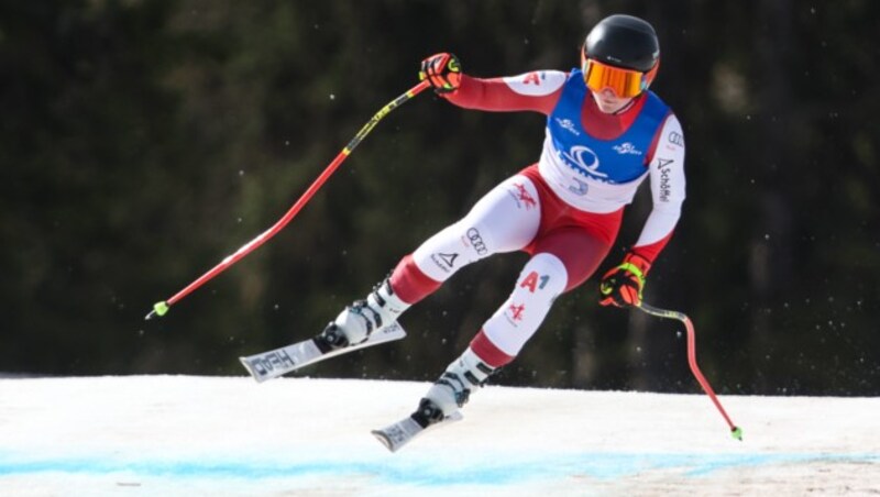 Ariane Rädler was right at the front on the Reiteralm before she crashed. (Bild: GEPA pictures)