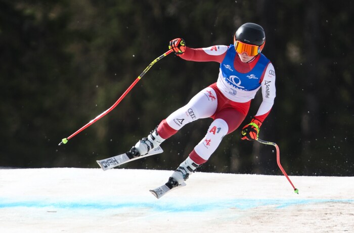 Ariane Rädler mischte auf der Reiteralm ganz vorne mit, ehe sie zu Sturz kam.