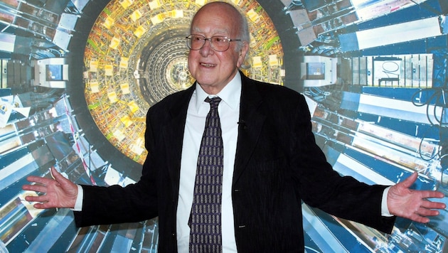 The 94-year-old Briton Peter Higgs shaped science with his theory on the mass of elementary particles. (Bild: AP)