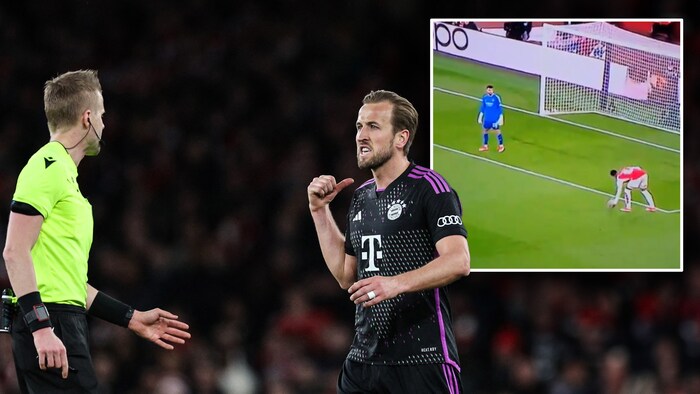 Harry Kane beschwerte sich über eine Aktion von Arsenal-Verteidiger Gabriel.