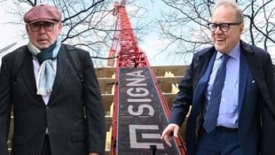Ex-Aufsichtsrat Alfred Gusenbauer, Ex-Vorstand Erhard Grossnigg (re.)