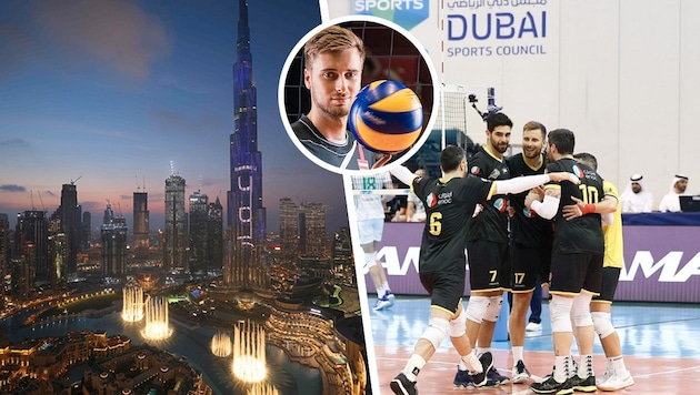 Volleyball-Ass Paul Buchegger wechselt für fünf Wochen nach Katar. (Bild: zVG Giuseppe Cacace, Krone KREATIV)