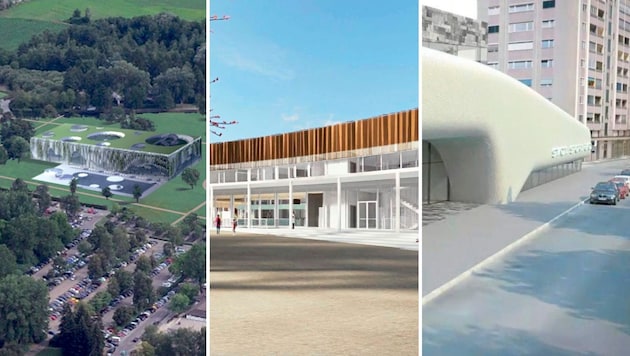 Für Klagenfurt gab es schon einige Pläne für ein neues Hallenbad. (Bild: zVg)
