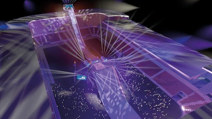 This is how spectacular the jump in the arena will look. 