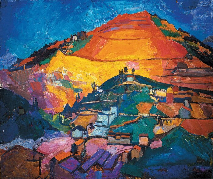 Herbert Boeckl, Erzberg, 1942, oil on canvas